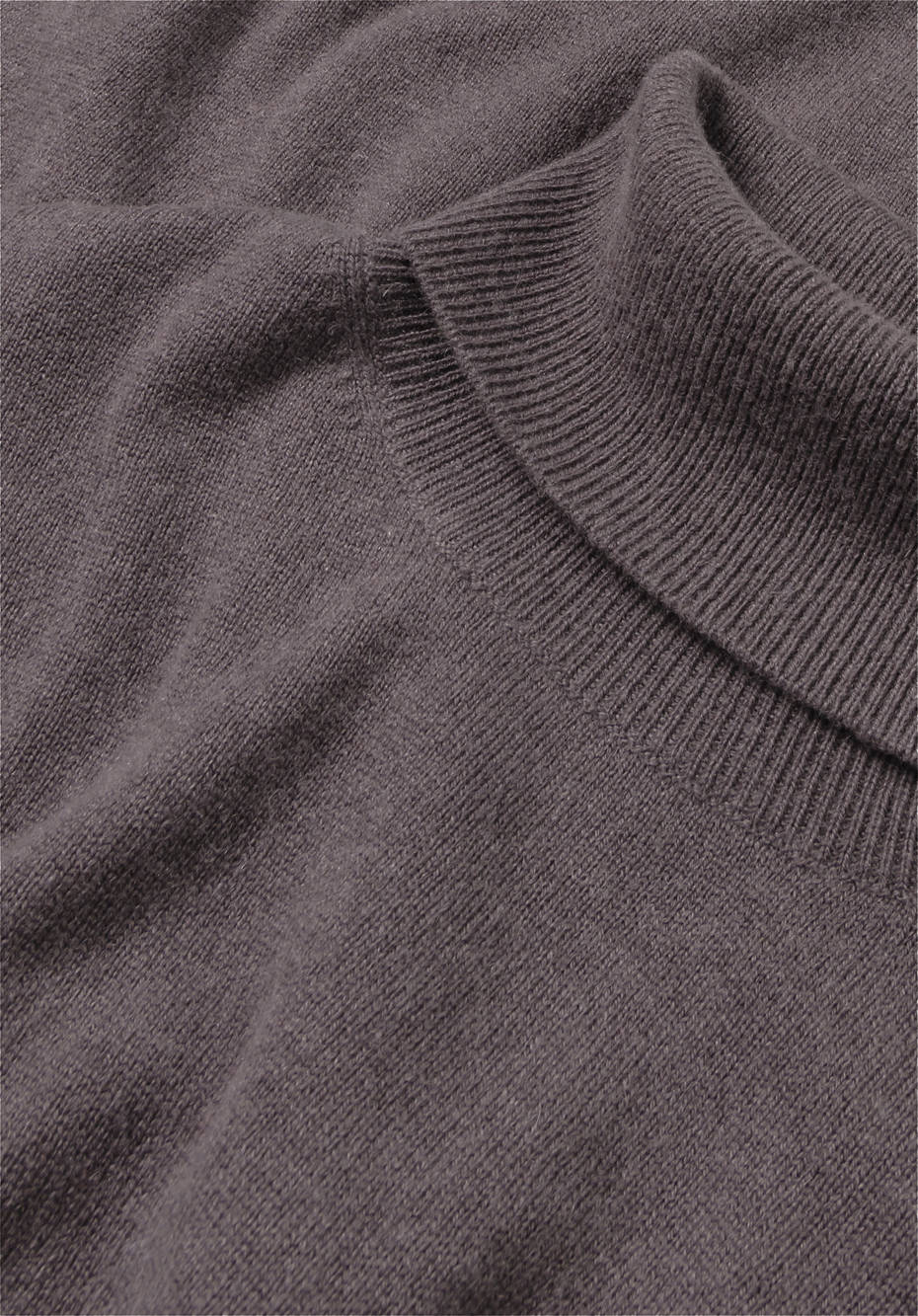 Rollkragenpullover aus Bio-Schurwolle mit Kaschmir