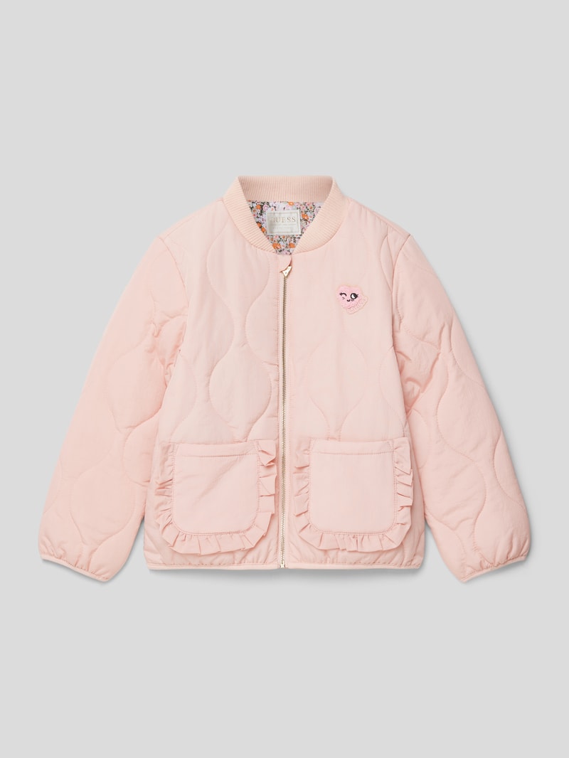Jacke mit Steppnähten Modell 'PADDED' in hellrosa
