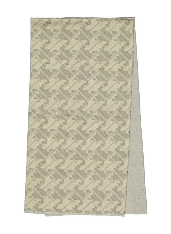 BOGGI MILANO, Schal, Wolle, taupe gemustert