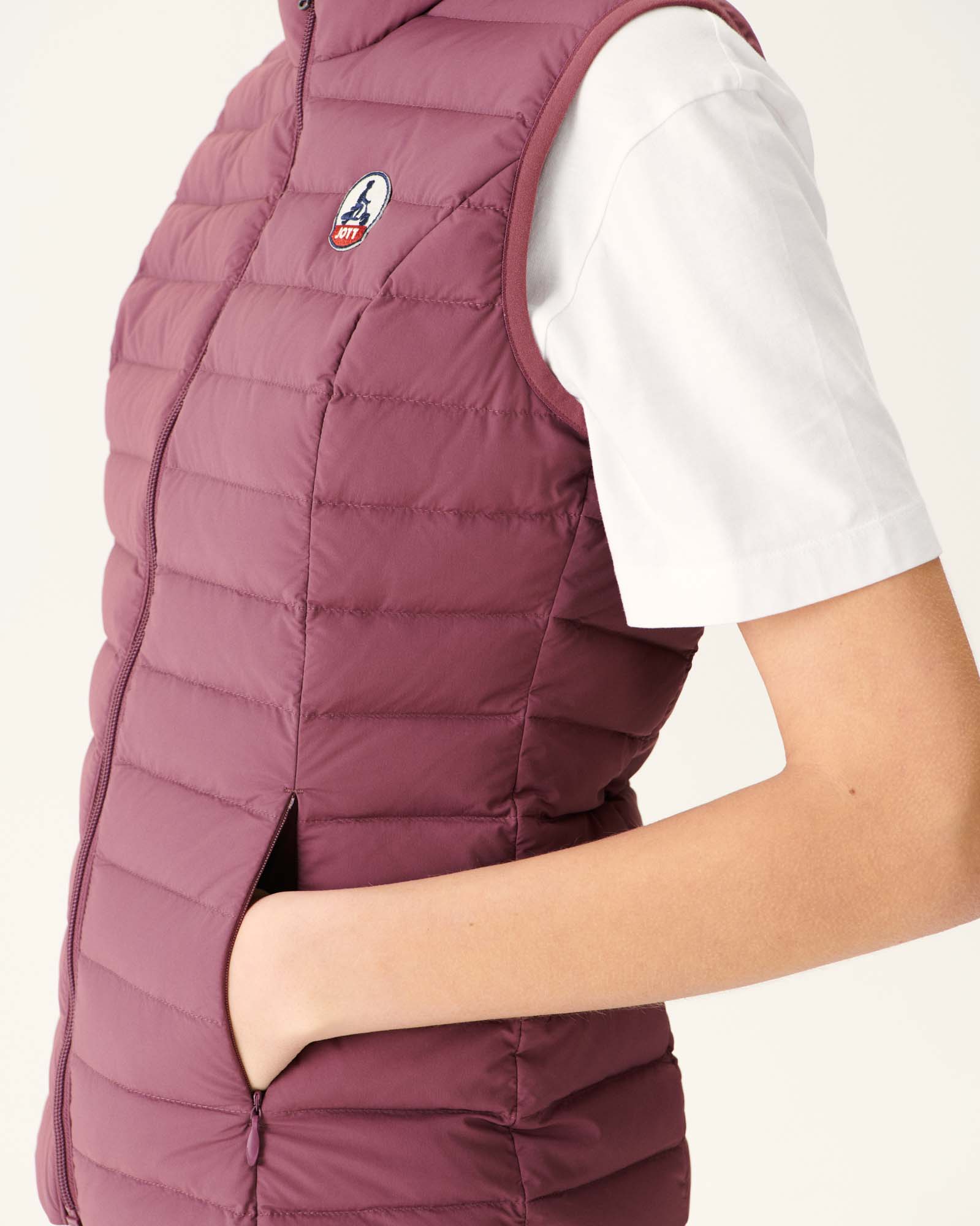Doudoune sans manches stretch Bordeaux Grenada