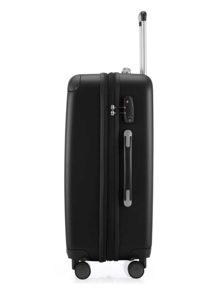 Hauptstadtkoffer Spree - Großer Koffer erweiterbar XL Trolley Aufgabegepäck, TSA, in Schwarz günstig kaufen L