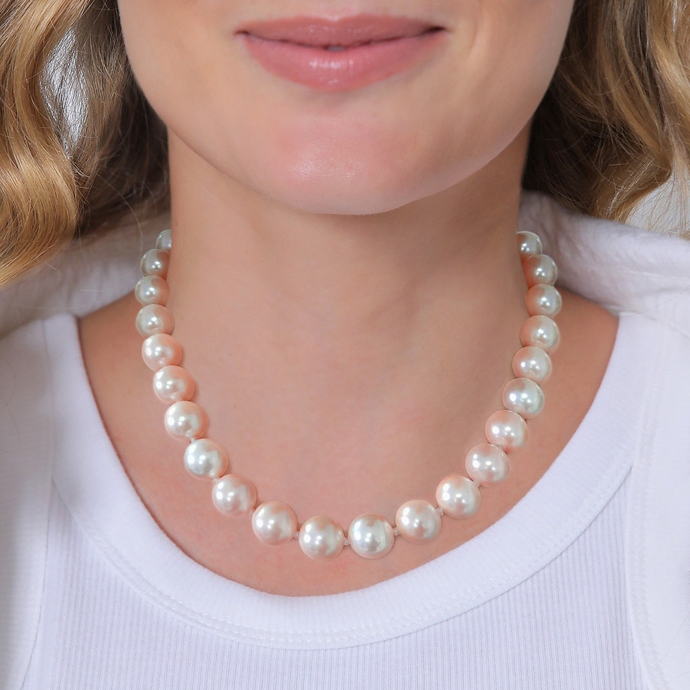 Elli Elli Collier Femmes Tendance vintage avec perles de coquillage en argent sterling collier