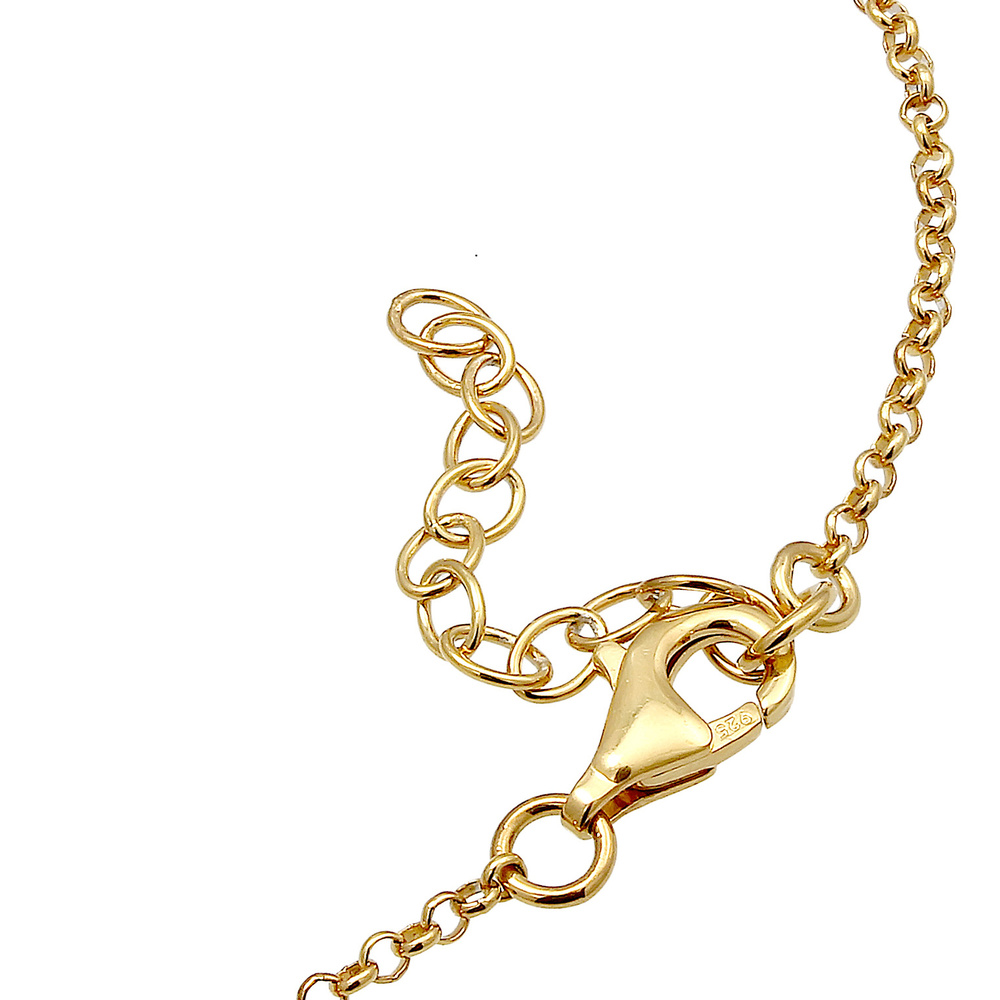 Elli Elli Bracelet Labradorit Edelstein Kugeln Trend Geo 925er Silber Bracelet