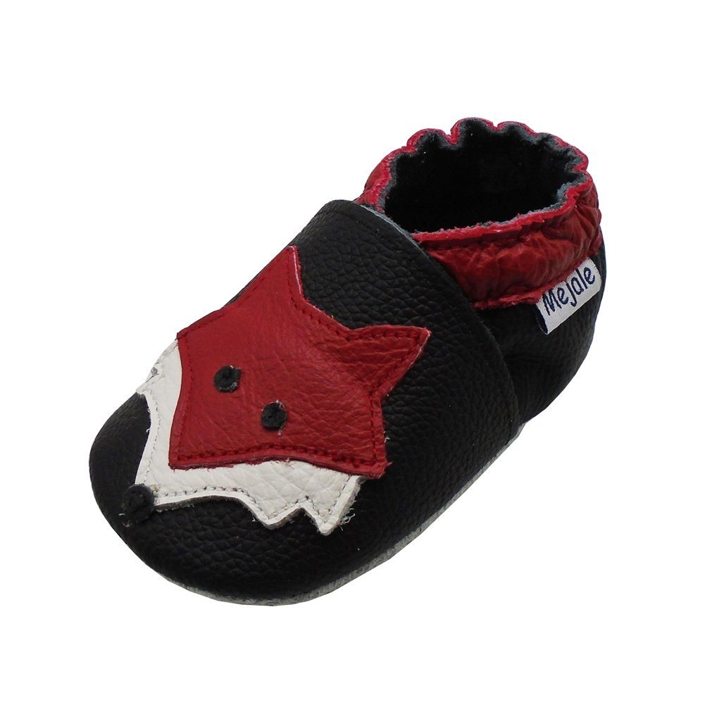 Yalion Weiche Leder Krabbelschuhe Lauflernschuhe Hausschuhe 100% Leder Hausschuh Rutschfestes