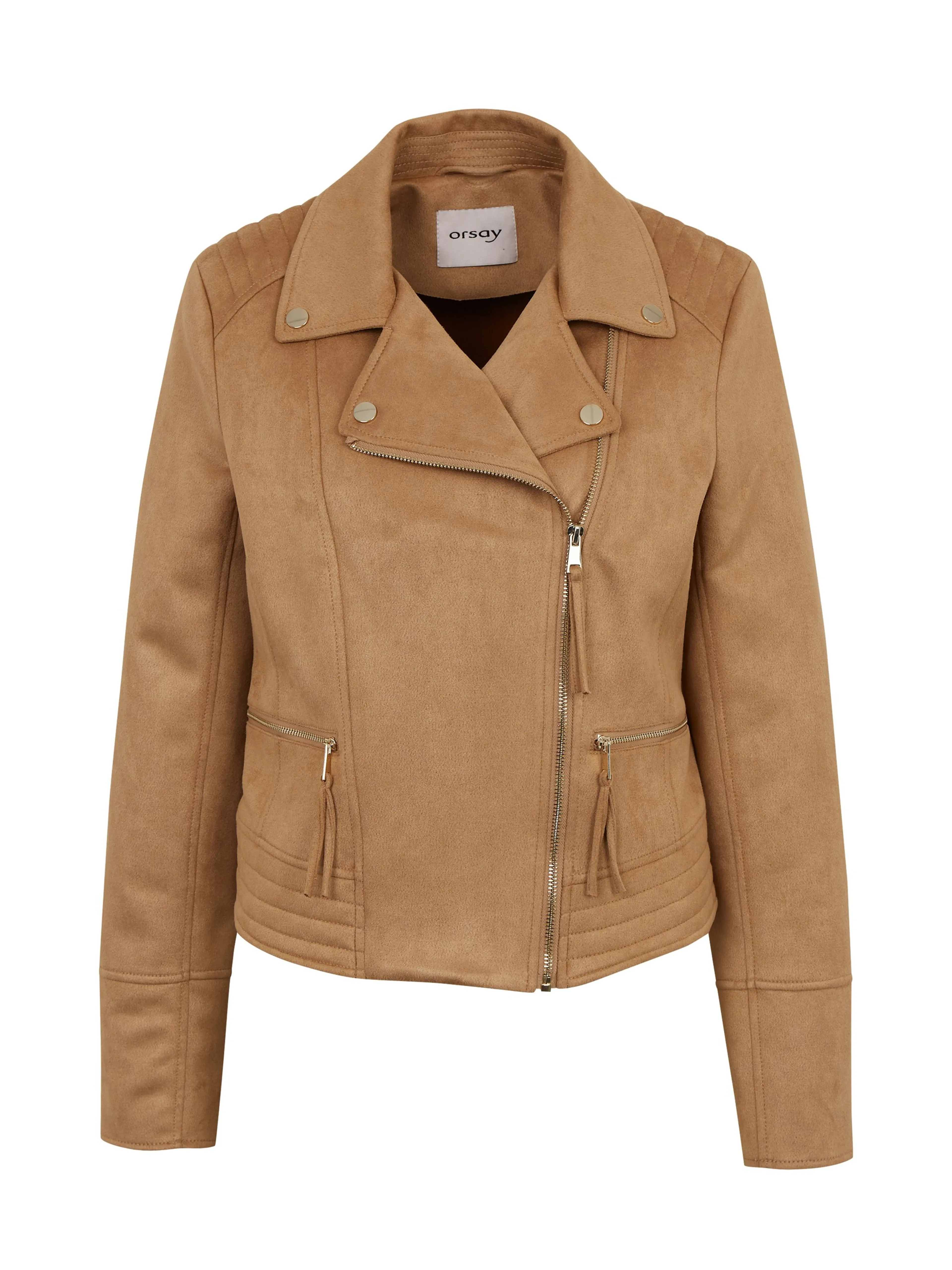 Tina hellbrauner Damen-Parka in Wildlederoptik ORSAY