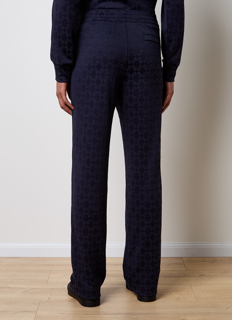Givenchy treningsbukser med rette ben, logotrykk og sidelommer