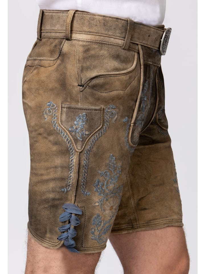 Stockerpoint Stockerpoint Trachtenlederhose Franz in uroid-blau günstig kaufen