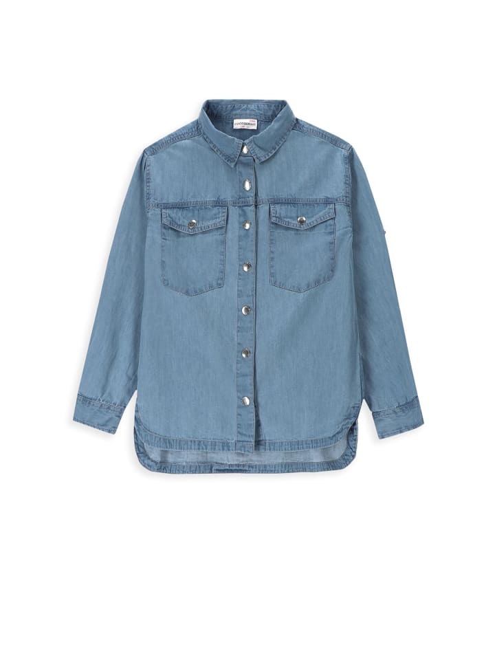 Coccodrillo Jeanshemd mit langen Ärmeln  in blau günstig kaufen