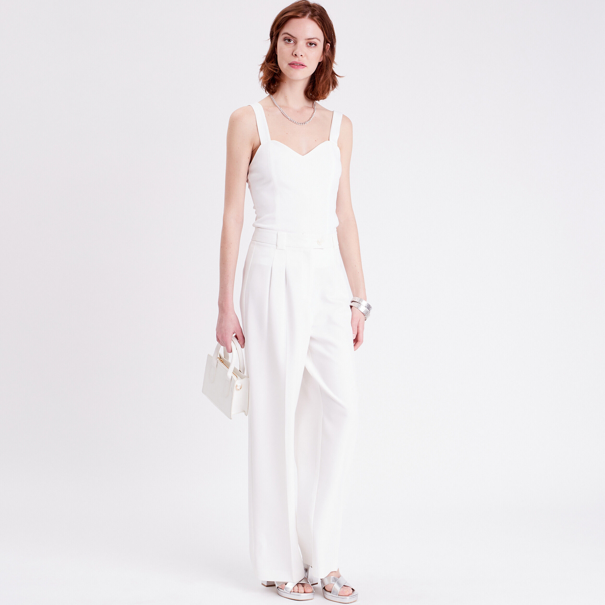 Bustier ajusté ecru femme | Cache Cache