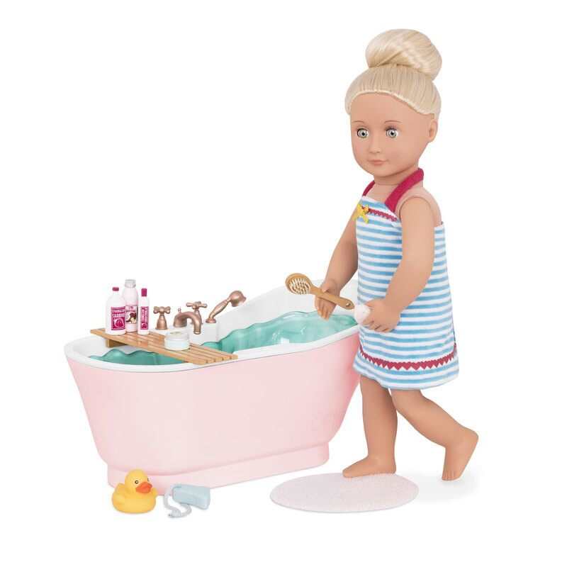 Baignoire et ses accessoires pour poupée Our Generation