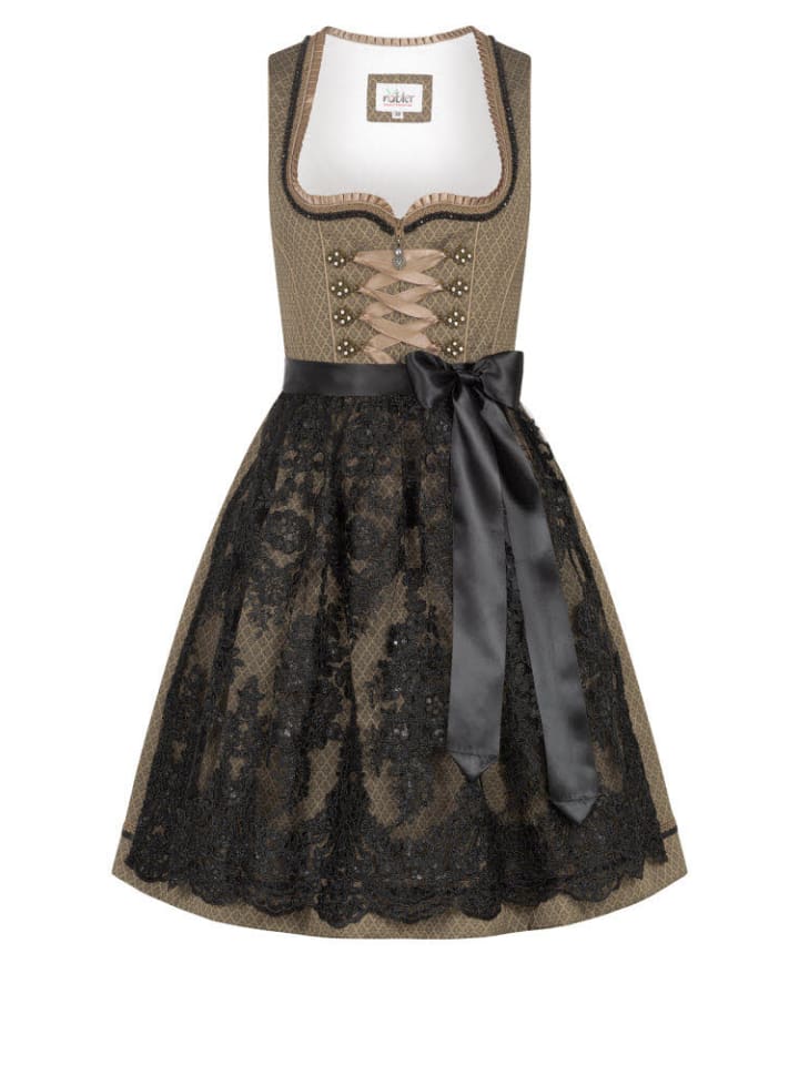 Nübler Mini Dirndl Erika in Gold günstig kaufen
