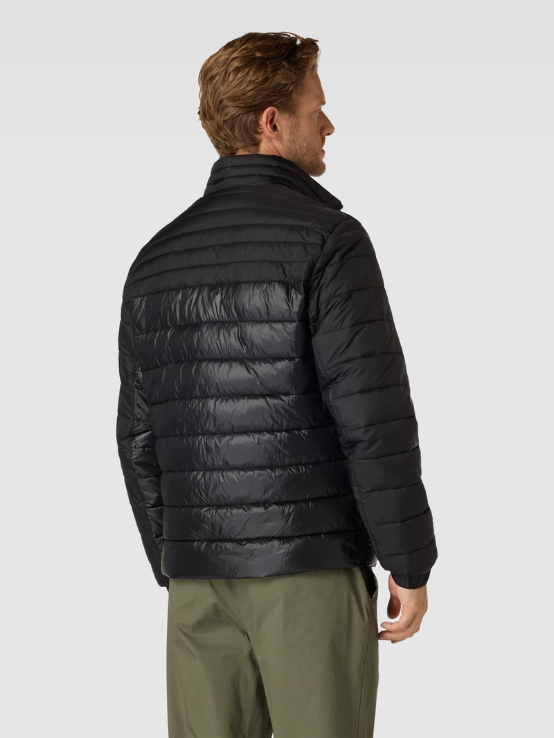Steppjacke mit Stehkragen Modell 'Oden' in schwarz