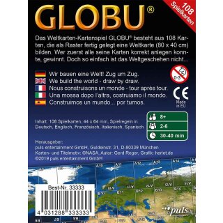 Globu - Das Weltkarten-Kartenspiel (Multilingual)