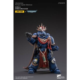 Warhammer 40k Actionfigur 1/18 Ultramarines Primaris Captain Sidonicus 12 cm