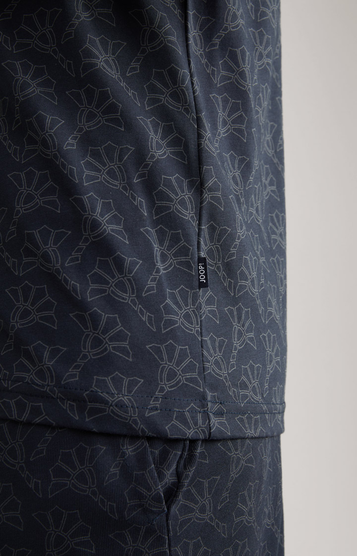 Loungewear T-Shirt in Dunkelblau