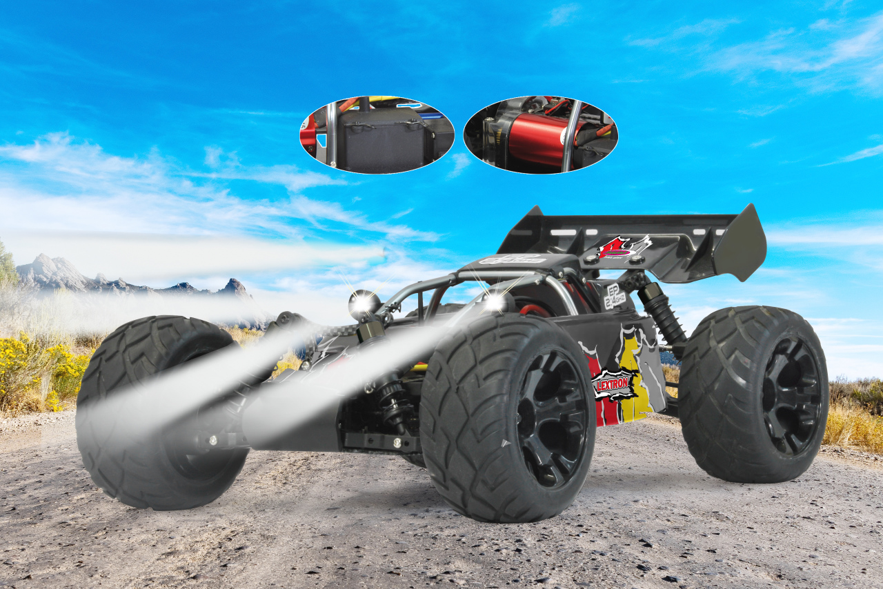 Jamara e.K. JAMARA-053112-Lextron Desertbuggy BL 4WD 1:10 Lipo 2,4GHz mit LED