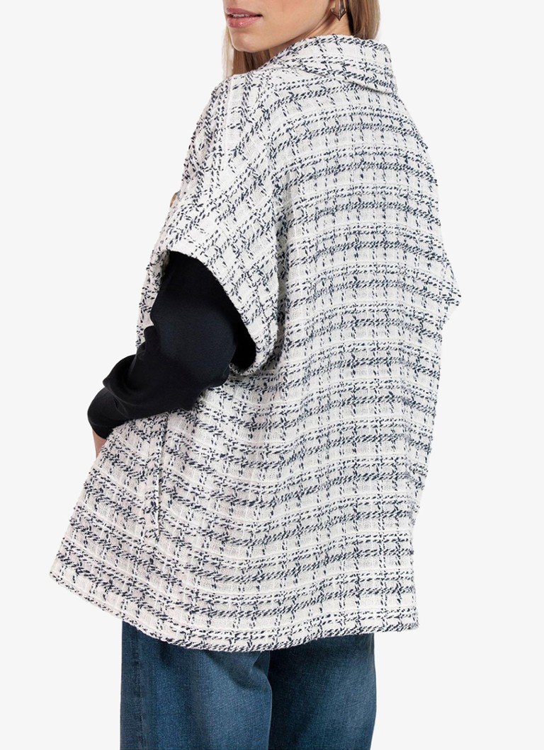 Blouse oversize Norah de Studio Anneloes, aspect tweed