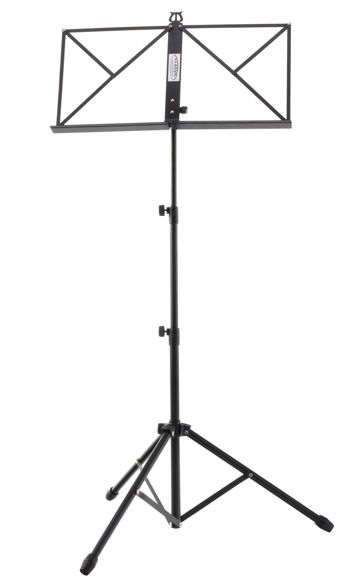 Classic Cantabile Notenpult Notenständer Heavy, (1-tlg), Robuste, dreibeinige Rohrkonstruktion