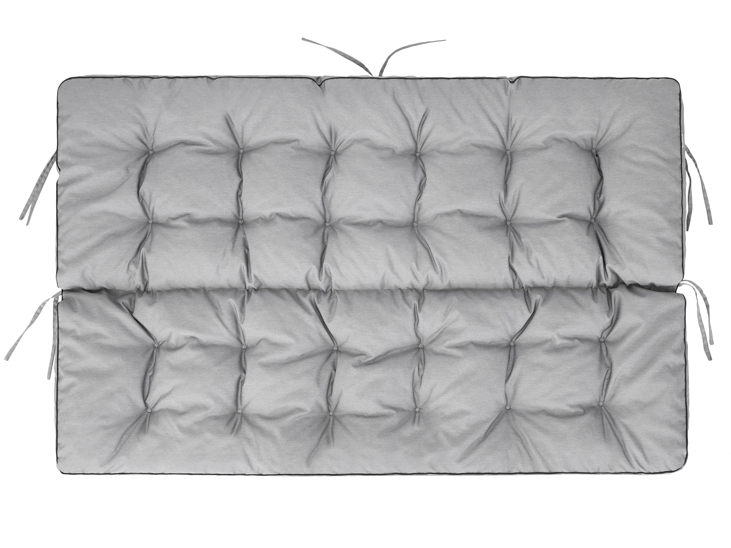 Bjird Bankauflage Pola 100 cm 120 cm 150 cm 180 cm, für Gartenbank und Hollywoodschaukel - inkl. 2 Stück Seitenkissen