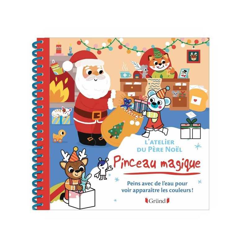 Livre Pinceau magique, l'atelier du Père Noël - Gründ