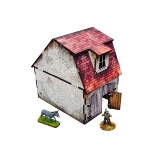 WW2 Normandy Coach House with Chicken Coop (PREPAINTED)