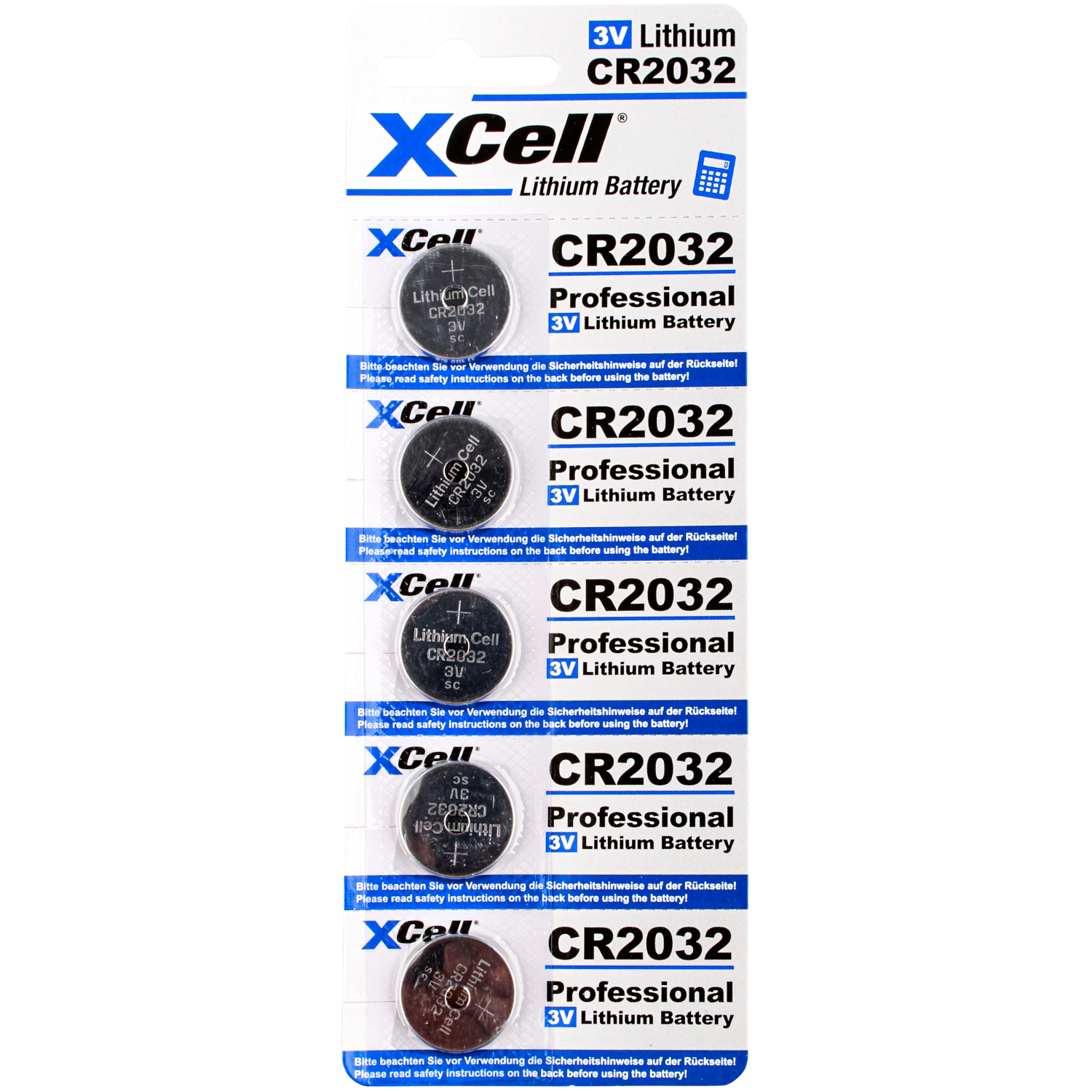 XCell Lithium Knopfzellen Batterien 3 V (CR2032)
