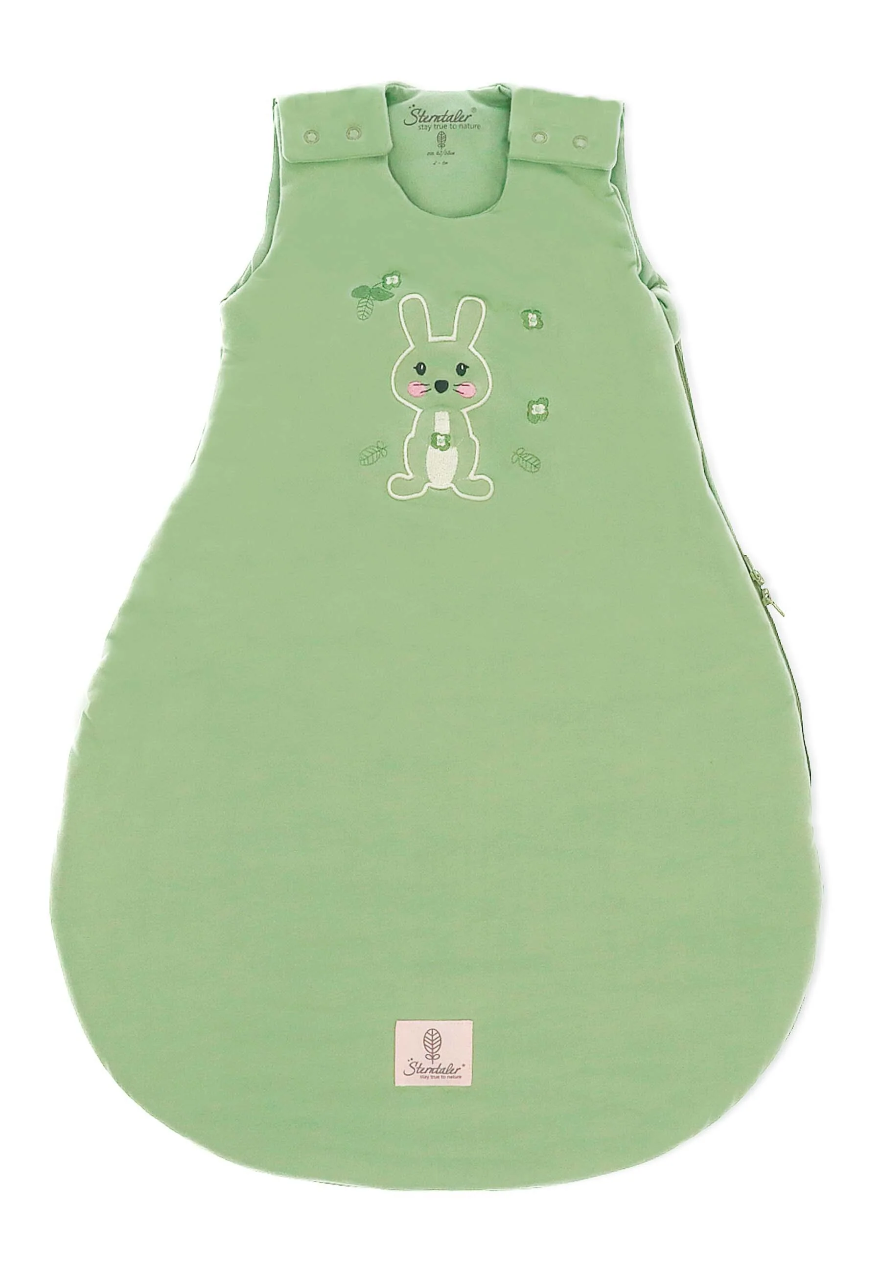 Baby-Schlafsack 50/56 Hase Kinni in Grün 3,00 TOG