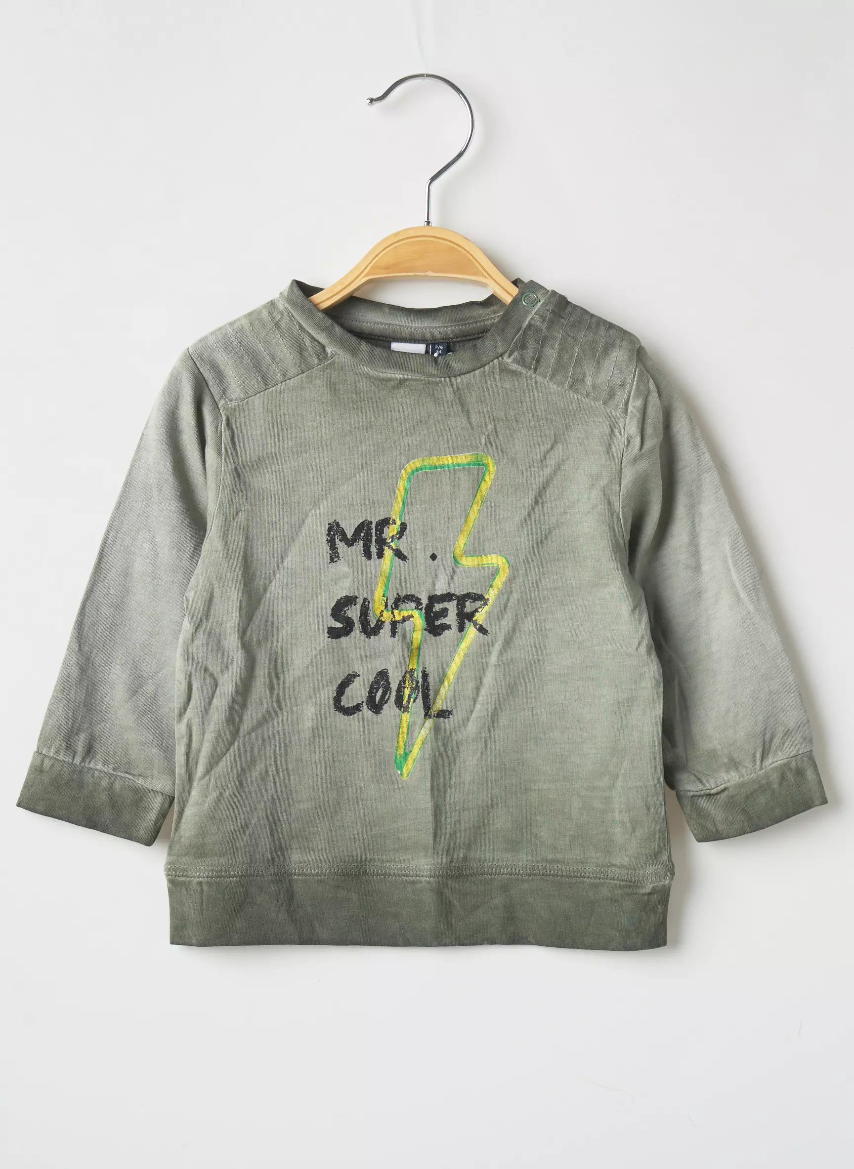 3 Pommes Tshirts Garcon couleur vert