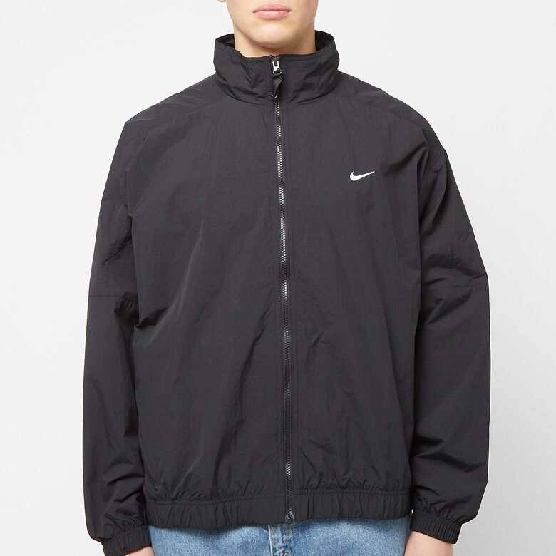 NIKE Solo Swoosh Woven Track Jacket Plain black/white