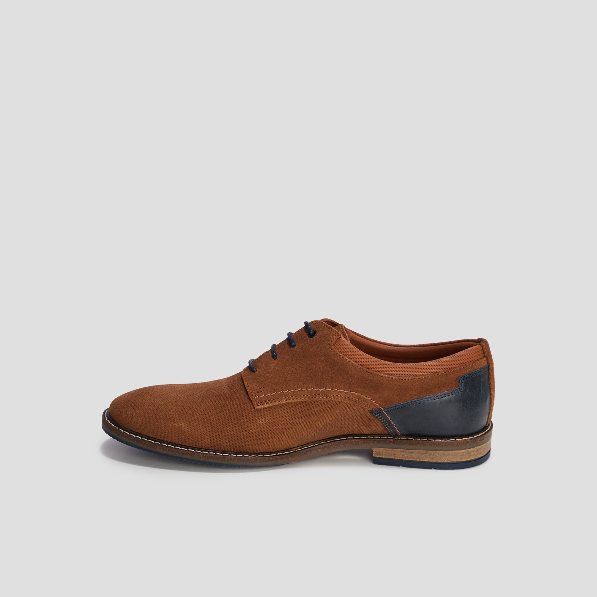 Derbies à lacets en cuir Creeks Demio marron homme | La Halle
