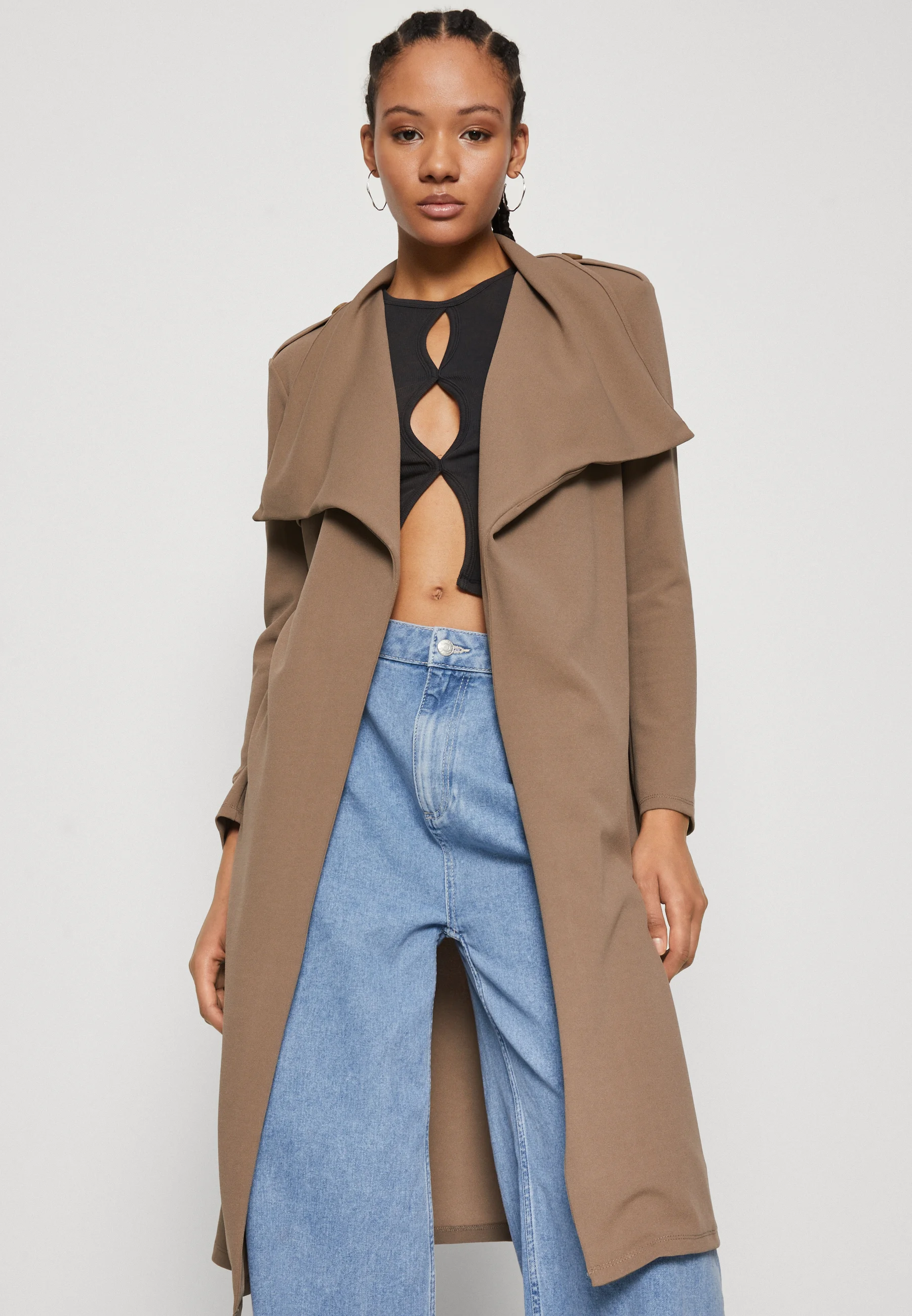 VILA VICLARA LONG DRAPY - Gabardina