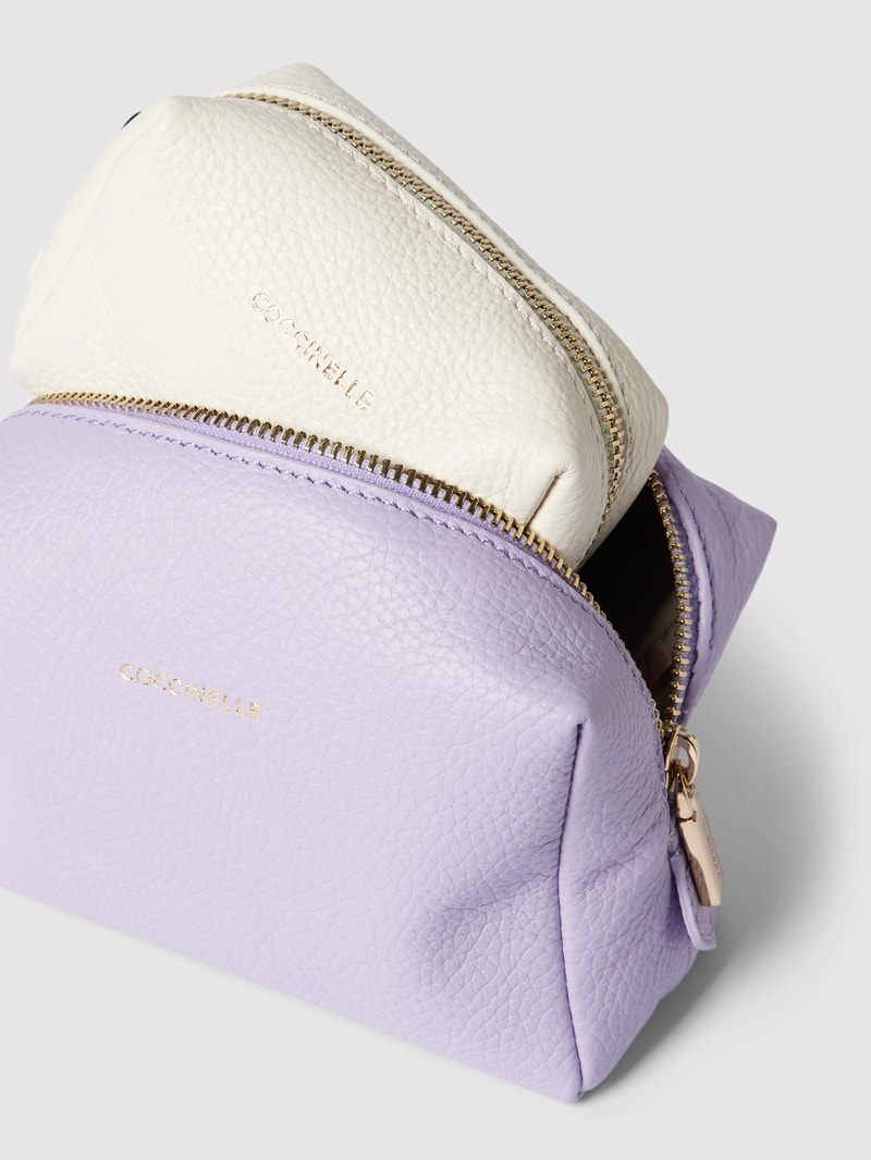 Kosmetiktasche im 2er-Set Modell 'TRIS TROUSSE' in sand