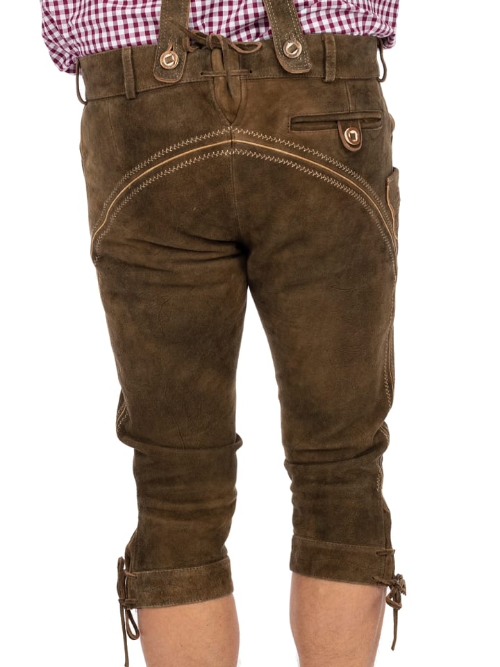 MADDOX Lederhose KORBINIAN-HT in dunkelbraun günstig kaufen