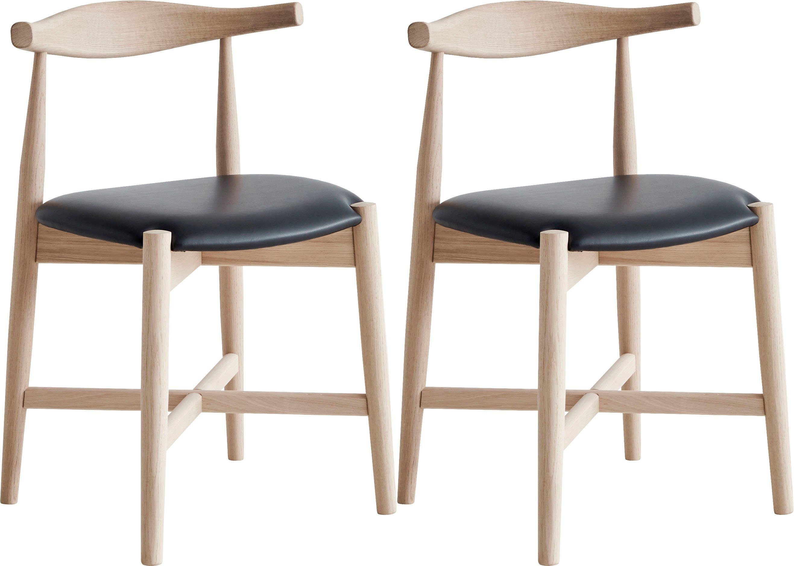 Hammel Furniture Holzstuhl Findahl by Hammel Dora (Set, 2 St), Massivholz, gepolsterte Sitzfläche, versch. Farbvarianten