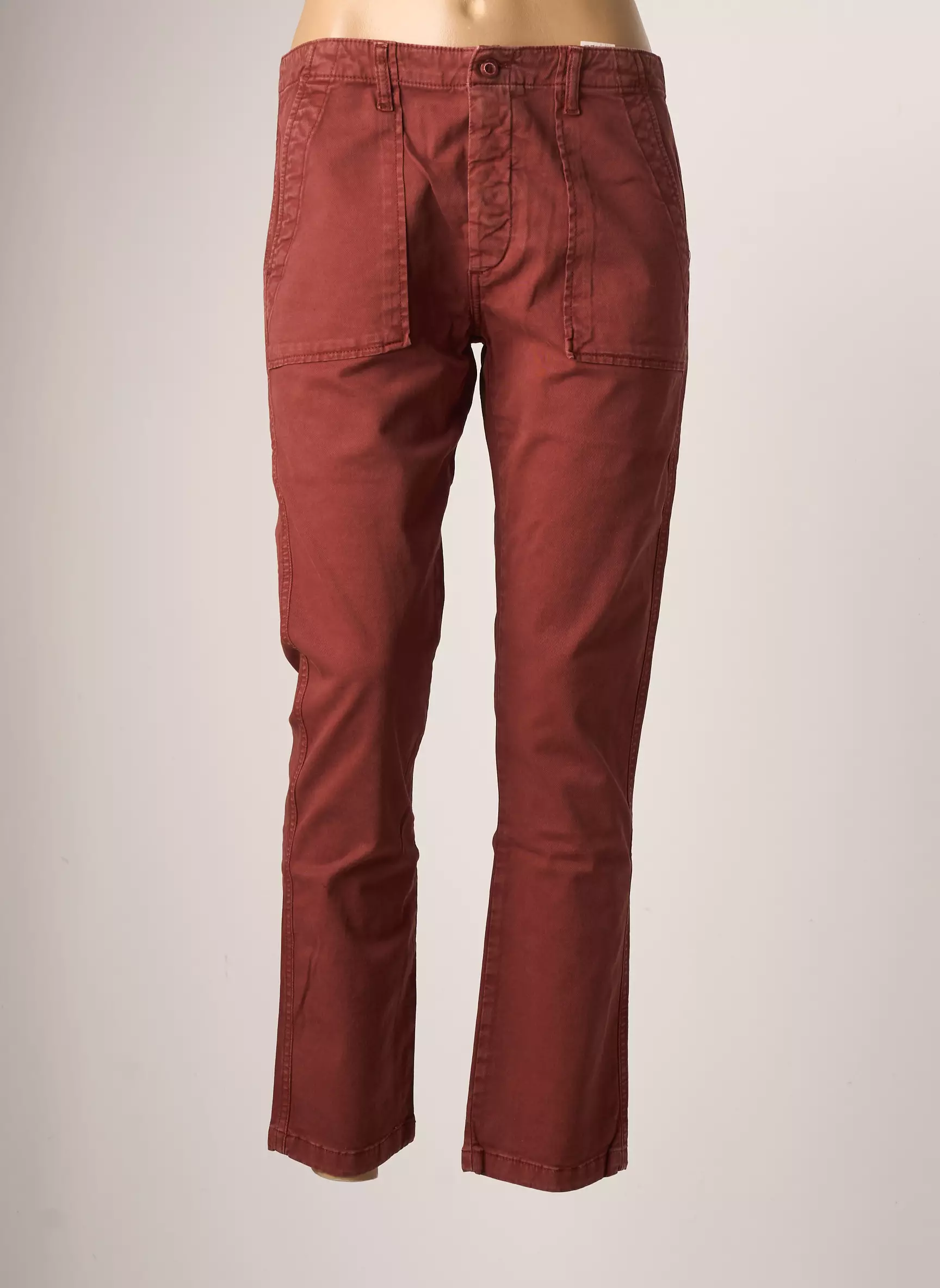Acquaverde Pantalons Slim Femme couleur marron