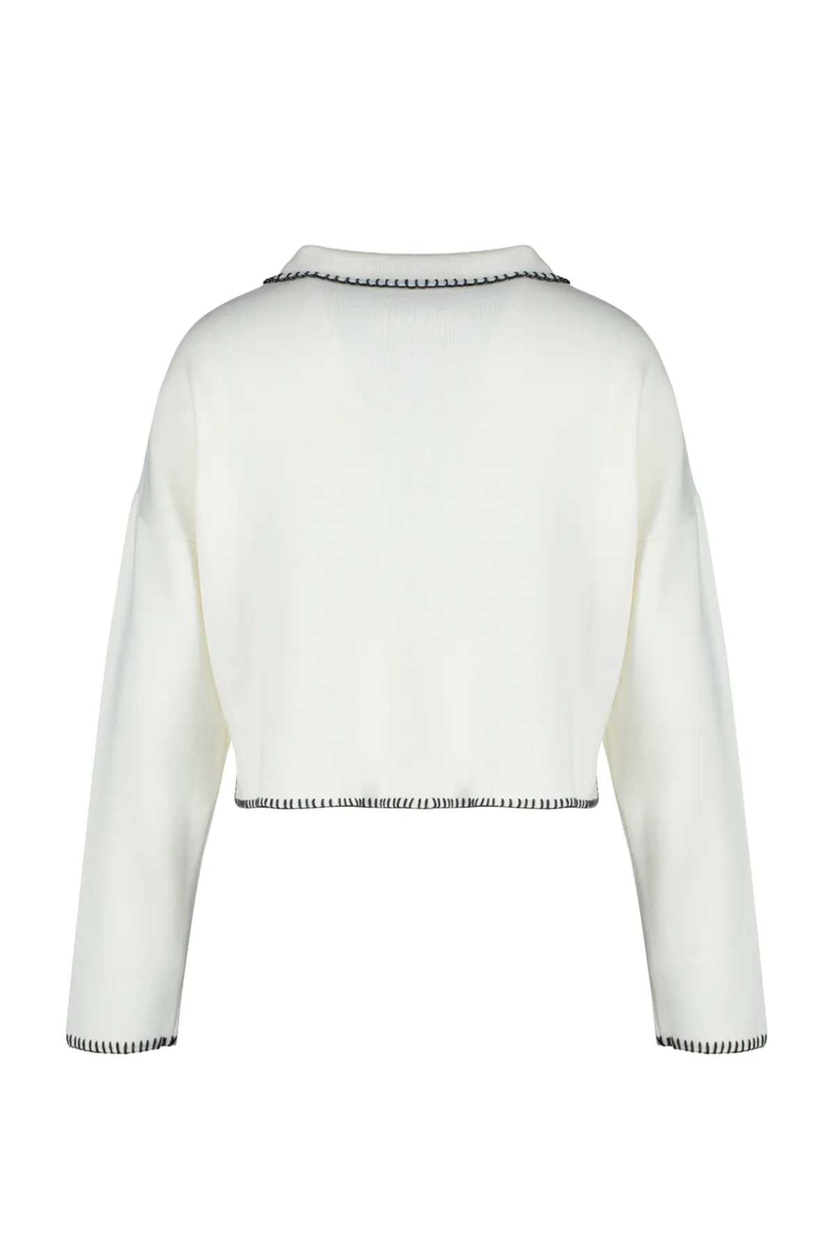 Trendyol Collection  Ecrufarbener Strickpullover mit Rollkragen TWOAW24KZ00981
