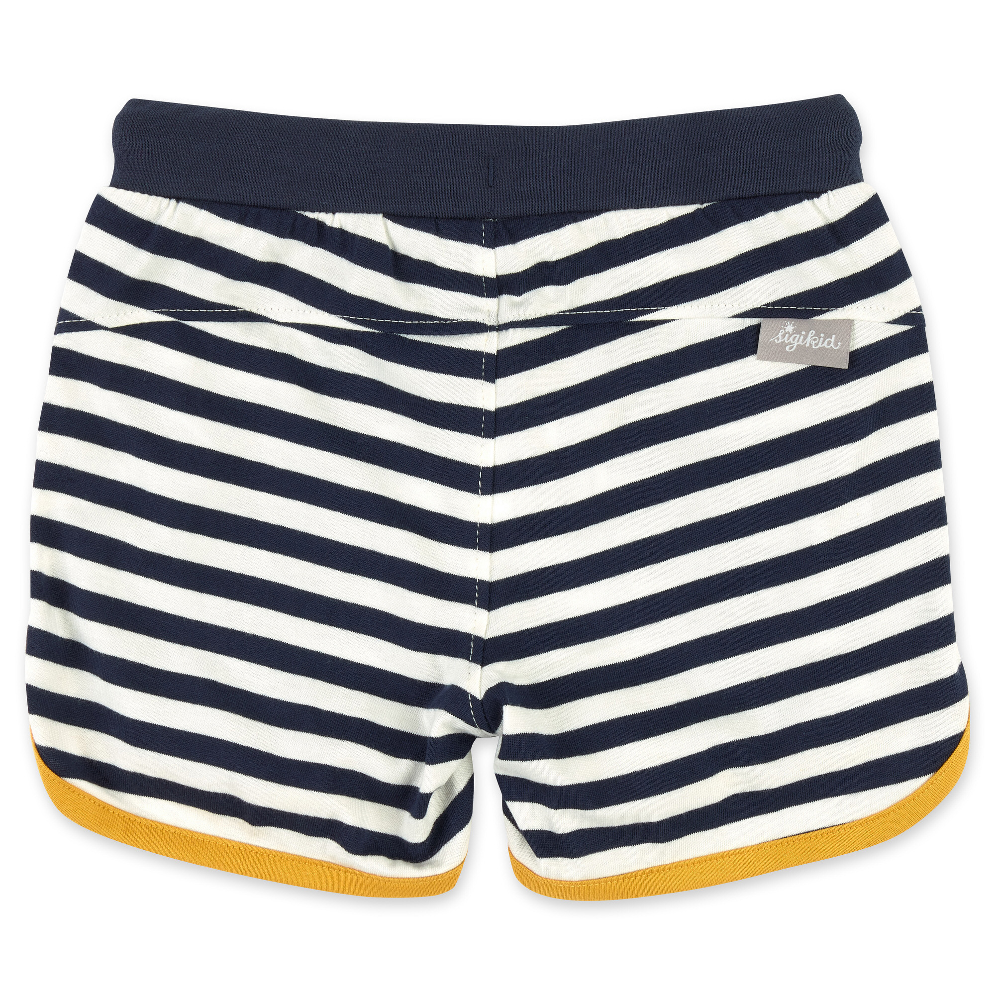 Blau-weiß geringelte Kinder Shorts