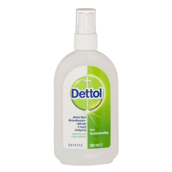 Dettol Med benzalkóniumchlorid 2 mg/g kožný sprej na dezinfekciu rán - 100 ml