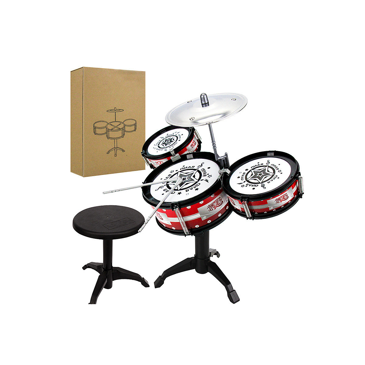 Kindermusik-Erleuchtungs-Früherziehungsspielzeug-Percussion-Instrumentenset Kinder Schlagzeug Musik Früherziehung Spielzeugset