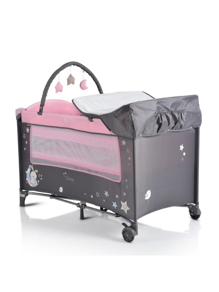 Moni Reisebett Sleepy Rollen in rosa günstig kaufen 60x120 cm