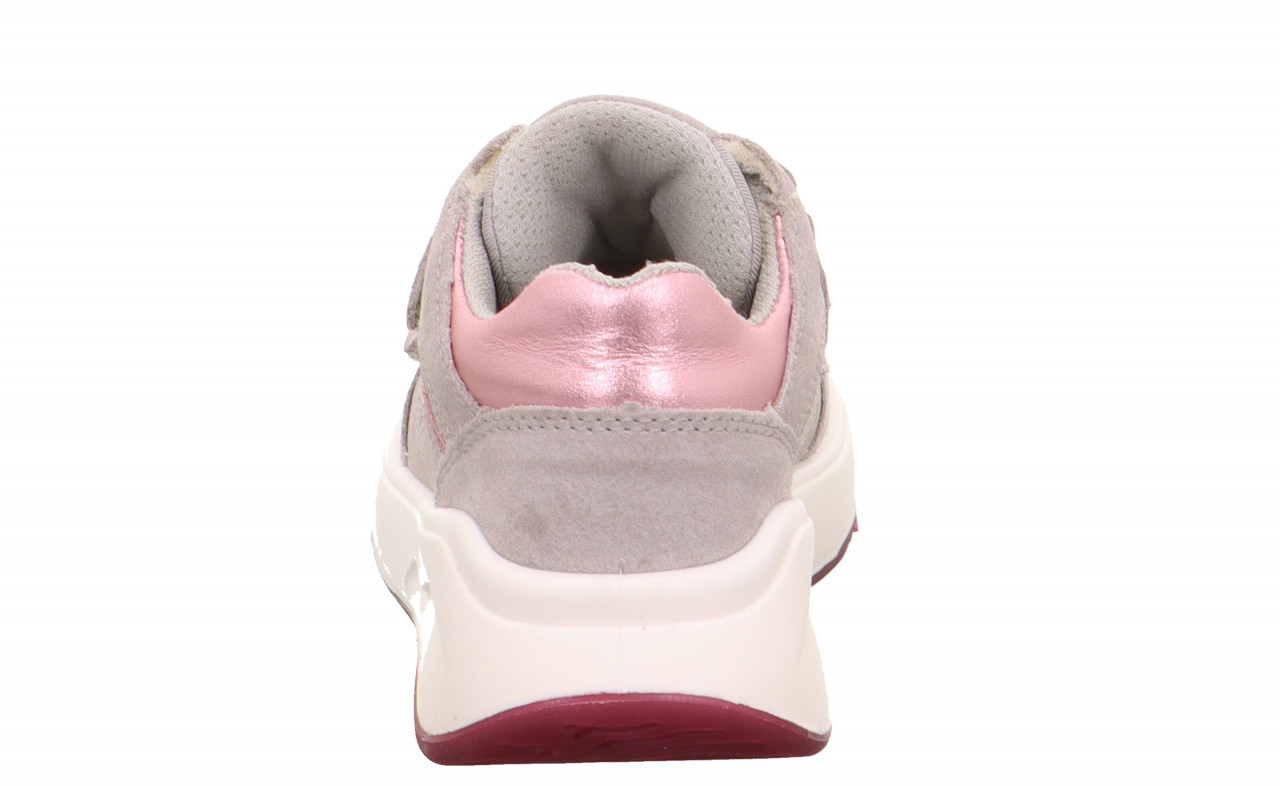 MELODY - Hellgrau/Rosa Sneaker low mit Klettverschluss
