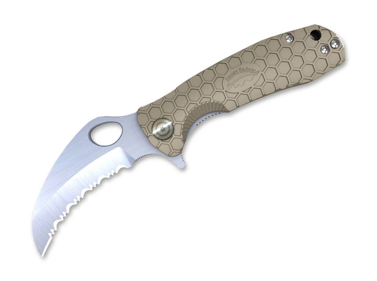 Claw Small Tan Serrated
