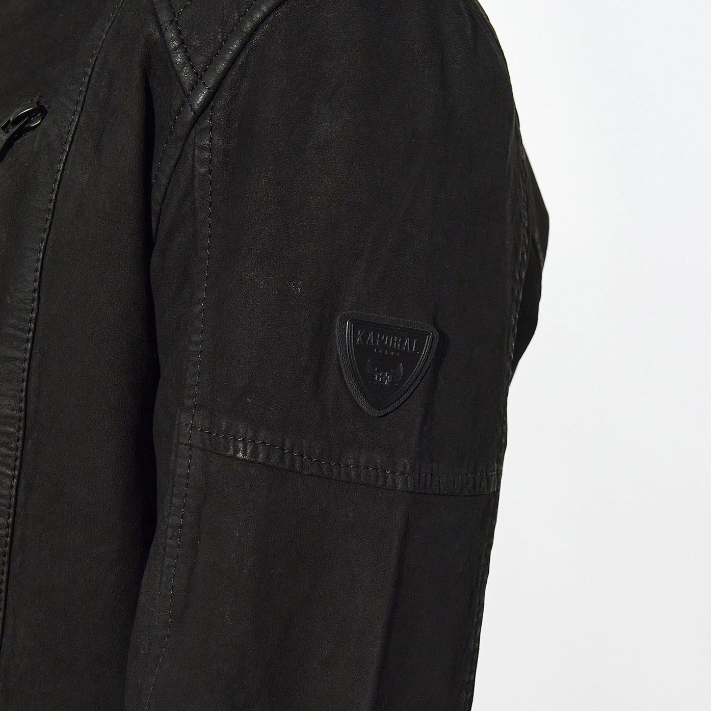 KROMA  Veste en cuir suédé noir Homme