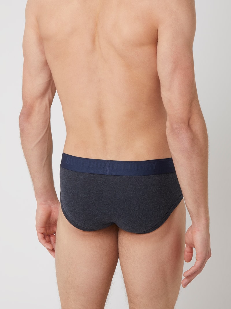 Slip in unifarbenem Design im 3er-Pack in blau