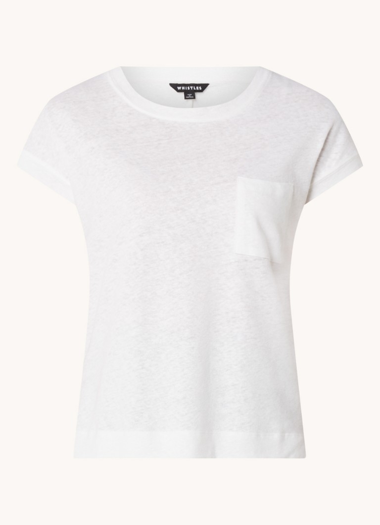 Whistles T-shirt with heathered design