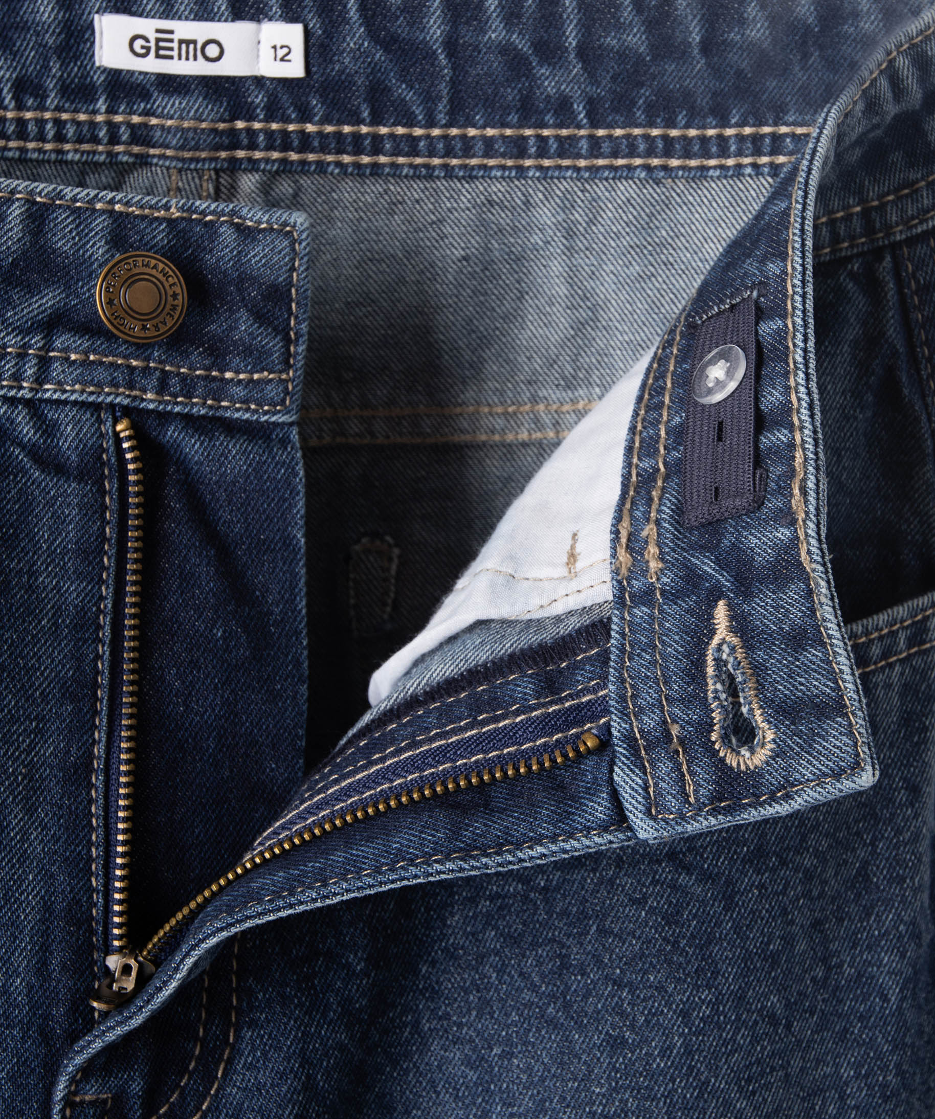 Jean coupe ample pour Garçon bleu | GEMO