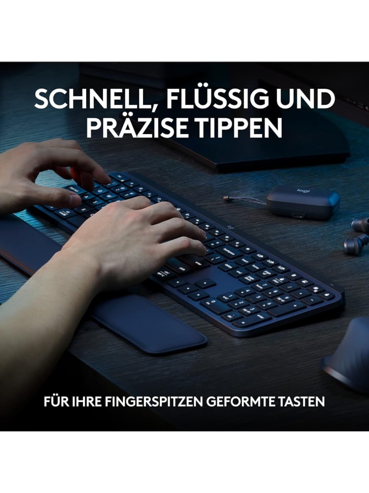 Logitech Logitech Präzisionstastatur Tastatur-Maus Set MX Keys S in Schwarz günstig kaufen 430
