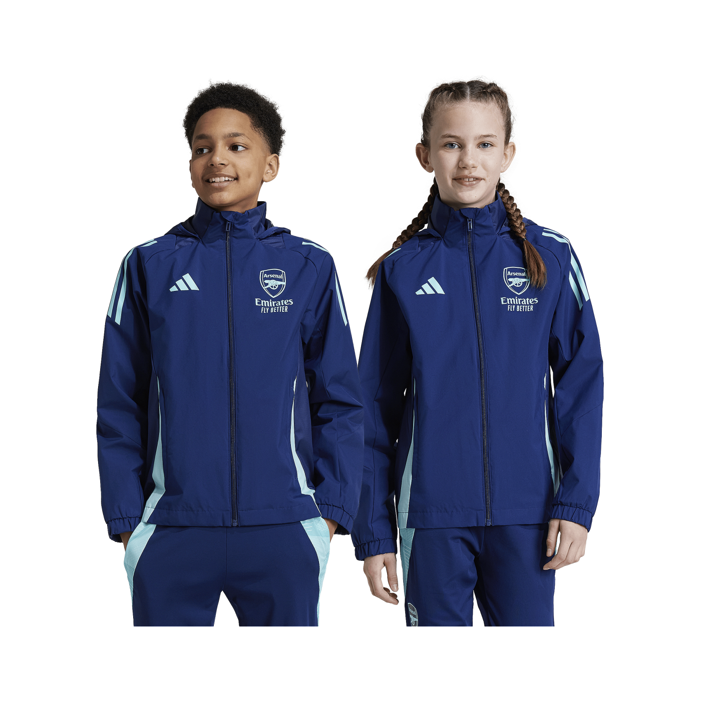 adidas FC Arsenal London Regenjacke Kids Schwarz