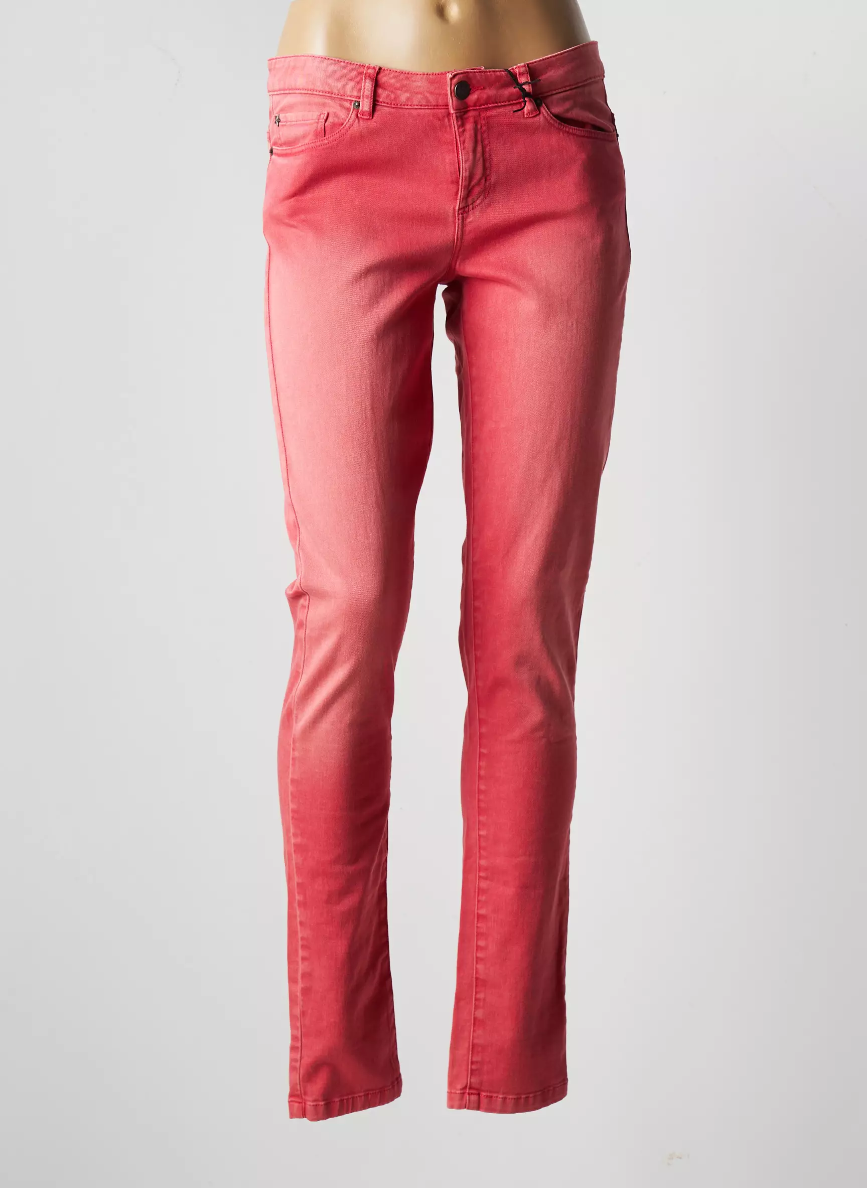 Ikks Jeans Skinny Femme couleur rouge