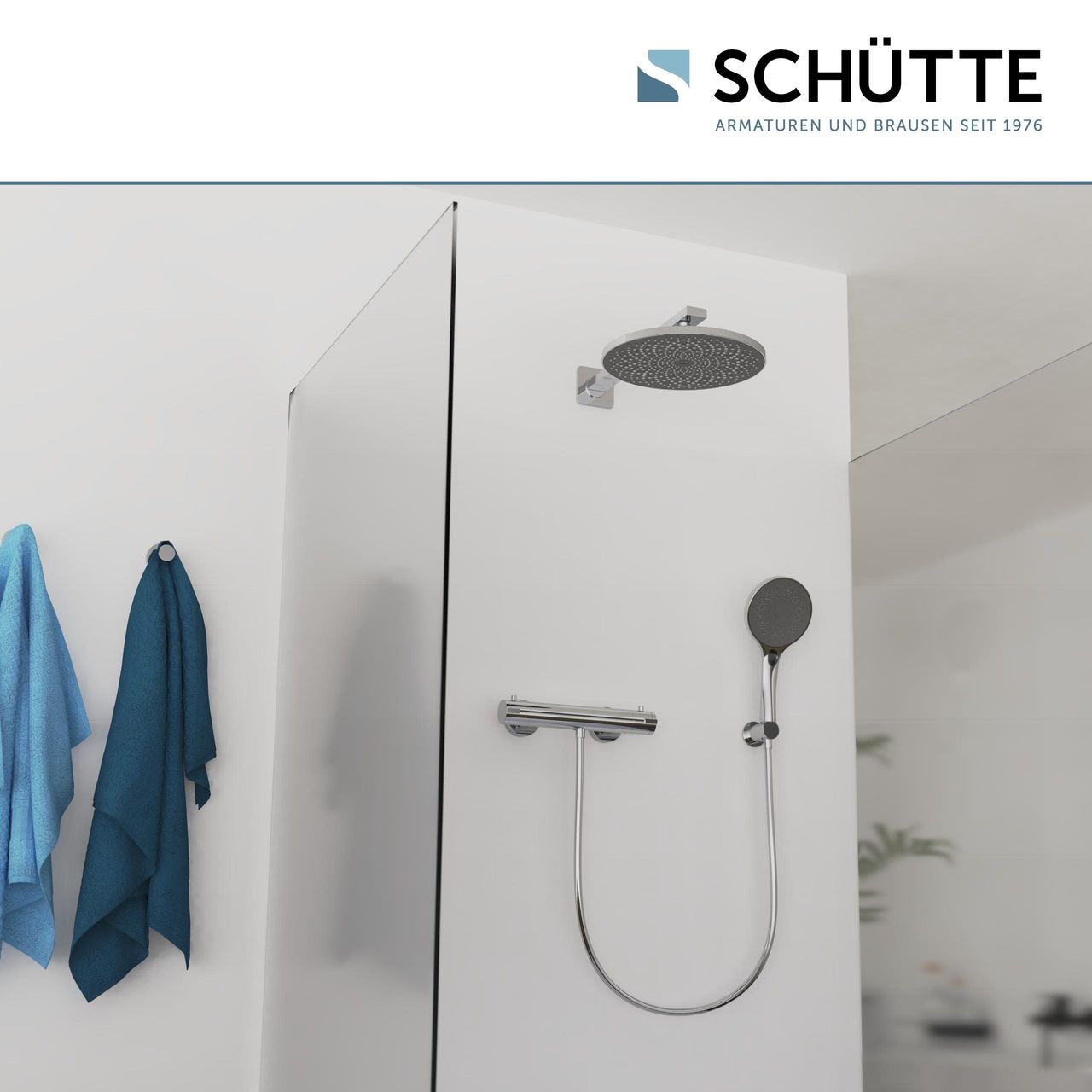 Schütte CAPRI Kopfbrause, Chrom/Anthrazit